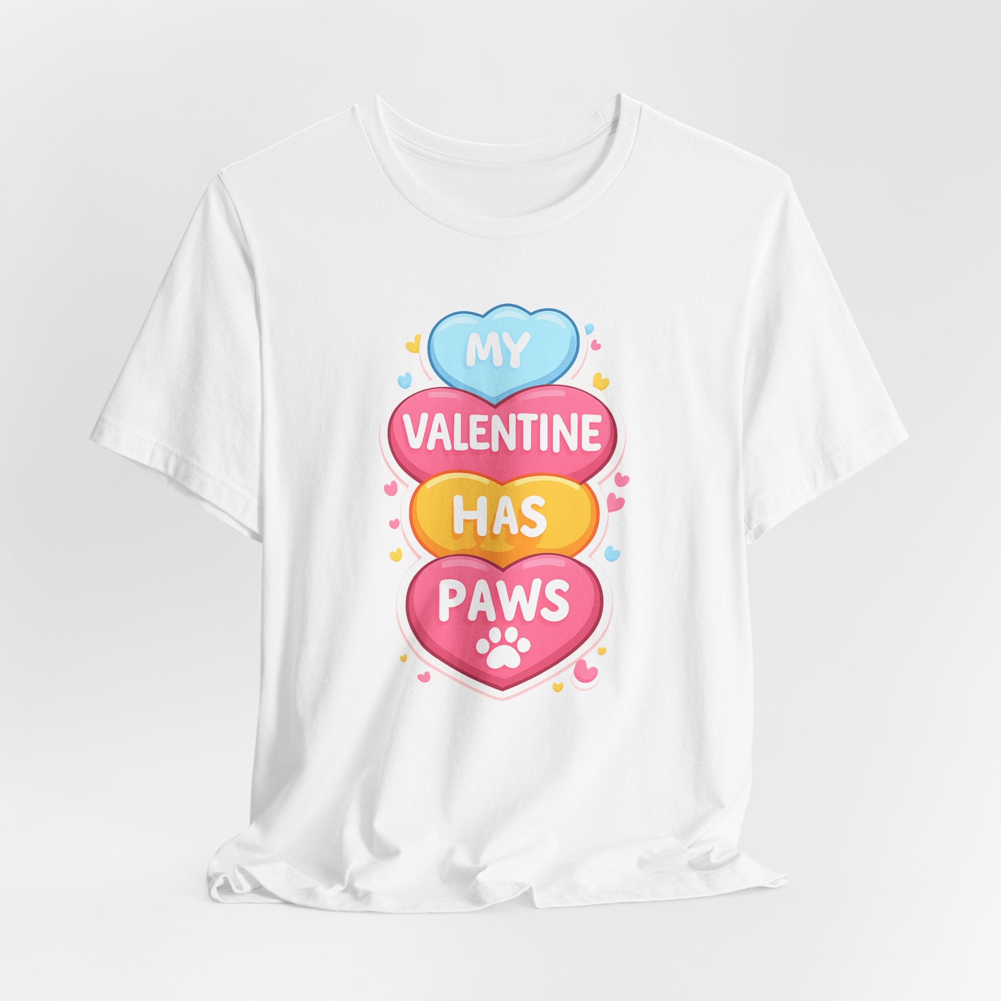 My Valentine Has Paws Tee — Cute Pet Lover Valentine’s Day Shirt